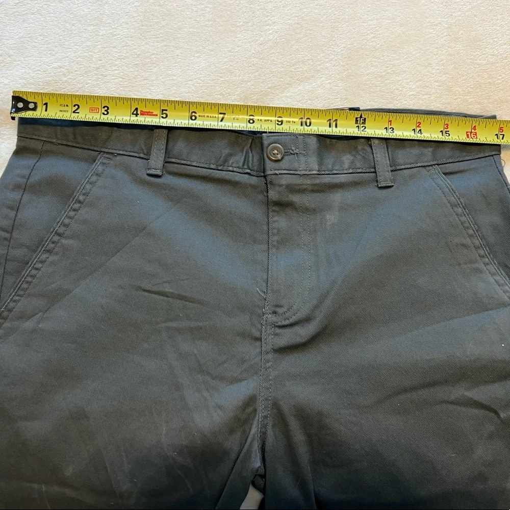 Chaps Approved Schoolwear Chino Pants Boys Grey Flat Front Size 20 Husky NWD